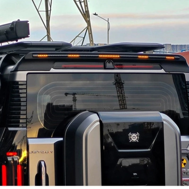 Chery Jetour T2 Car Tail Wing With Flowing Lights  Turn Signal Through-Let us help you explore your 4x4 with us Noxfun