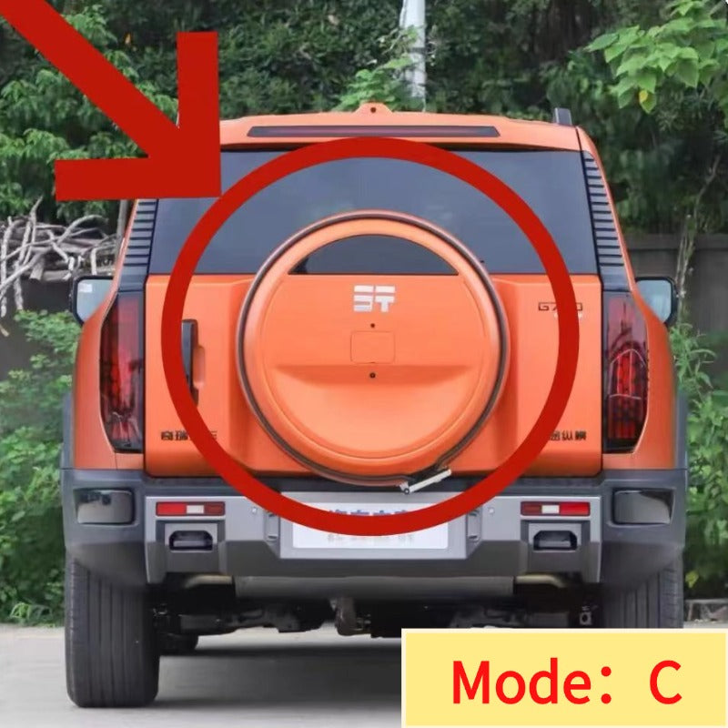 Spare tyre cover for the boot lid, suitable for Jetour G700-Let us help you explore your 4x4 with us Noxfun