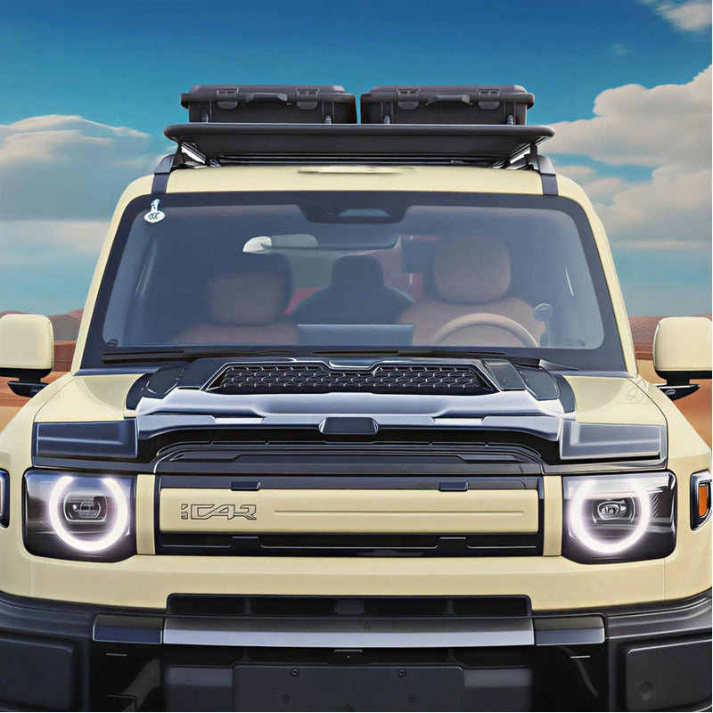 Bug Stone Hood Guard & Engine Top Cover for Chery iCAR V27-Let us help you explore your 4x4 with us Noxfun