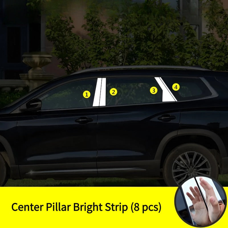 Car Window Trim Bright Strip for Chery Jetour X90 Plus-Let us help you explore your 4x4 with us Noxfun