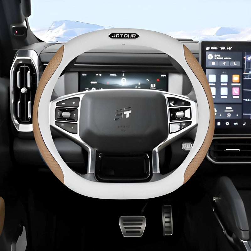 Steering wheel cover breathable non-slip for Chery-Let us help you explore your 4x4 with us Noxfun