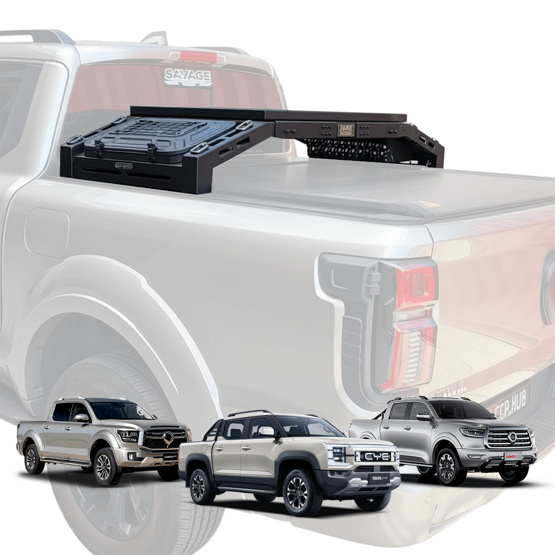 noxfun ROGUE TYRE/WHEEL CARRIER RACK WITH STORAGE PLATFORM-Let us help you explore your 4x4 with us Noxfun
