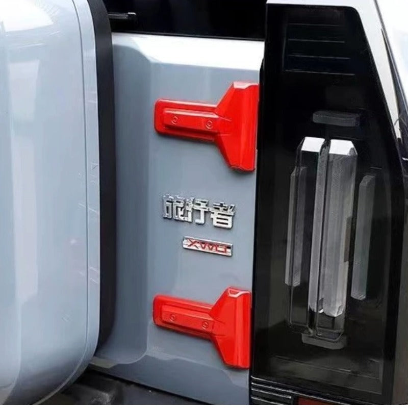 Car Black Tailgate Hinge Cover Modification Styling Accessories For Chery Jetour T2 & Jetour T2 PHEV-Let us help you explore your 4x4 with us Noxfun