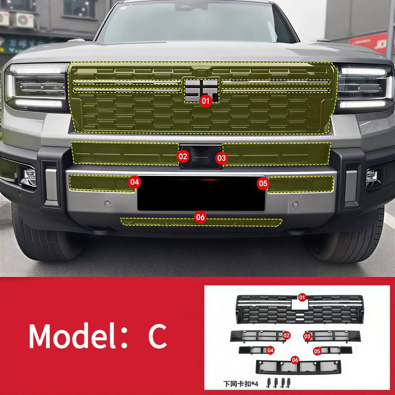 Insect screen for vehicle front grille suitable for Jetour G700-Let us help you explore your 4x4 with us Noxfun