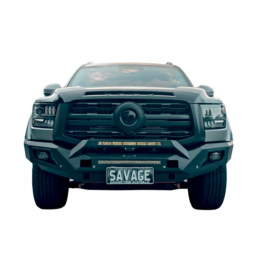 GWM ALPHA RAMPAGE HOOPLESS BULL BAR-Let us help you explore your 4x4 with us Noxfun