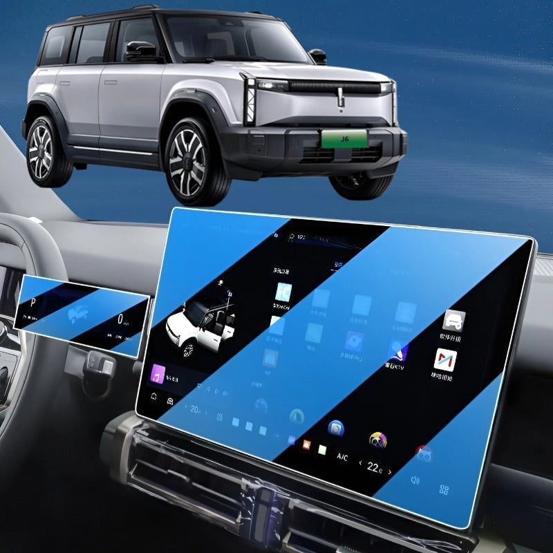 Screen Tempered Glass Protection Film For Chery JAECOO J6（iCAR 03）-Let us help you explore your 4x4 with us Noxfun