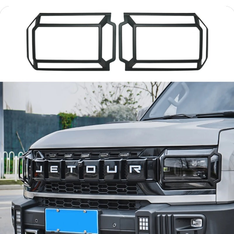 Matte Black Headlight Cover For Chery Jetour T2 & Jetour T2 PHEV-Let us help you explore your 4x4 with us Noxfun
