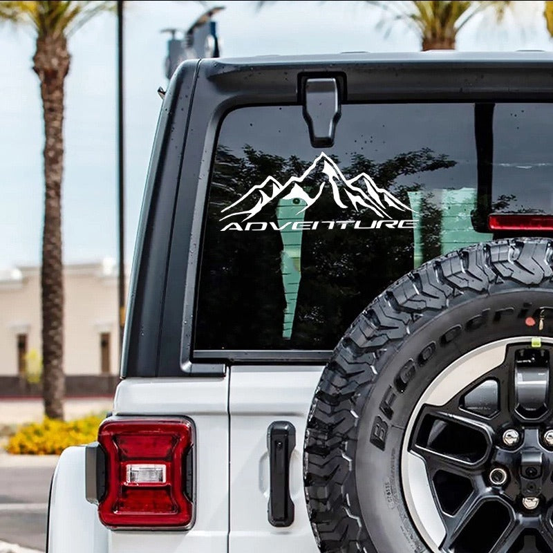Eye-Catching Car Sticker-Let us help you explore your 4x4 with us Noxfun
