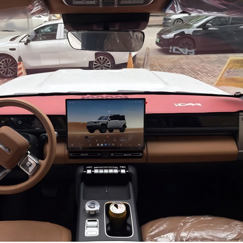 Suede Anti-Glare Dash Mat for Chery iCAR V27-Let us help you explore your 4x4 with us Noxfun