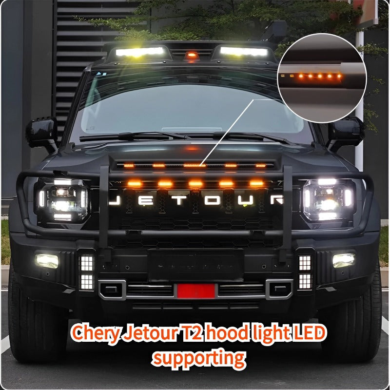 Car bonnet LED lights for Chery Jetour T2-Let us help you explore your 4x4 with us Noxfun