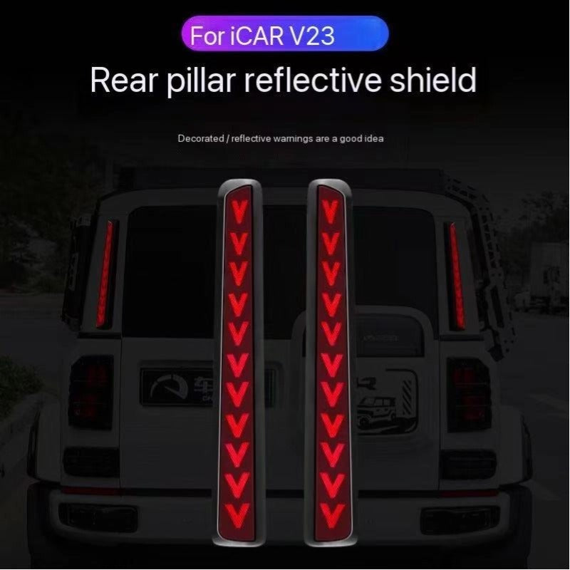 Car Tailgate Rear Pillar Simulation Warning Light for Chery iCAR V23-Let us help you explore your 4x4 with us Noxfun