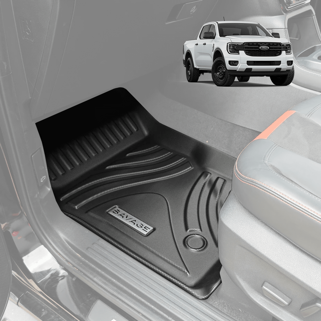 2023+ FORD RANGER NEXT GEN DEEP FLOOR MAT SET 3D MOULDED 3 PIECE-Let us help you explore your 4x4 with us Noxfun