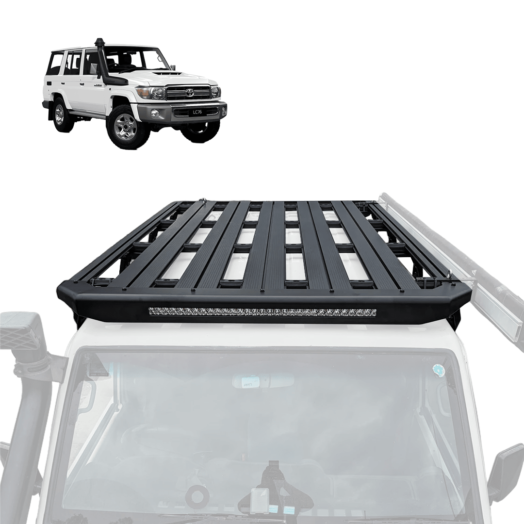 TOYOTA LAND CRUISER LC76 ROOF PLATFORM WITH INTEGRATED LIGHT BAR-Let us help you explore your 4x4 with us Noxfun