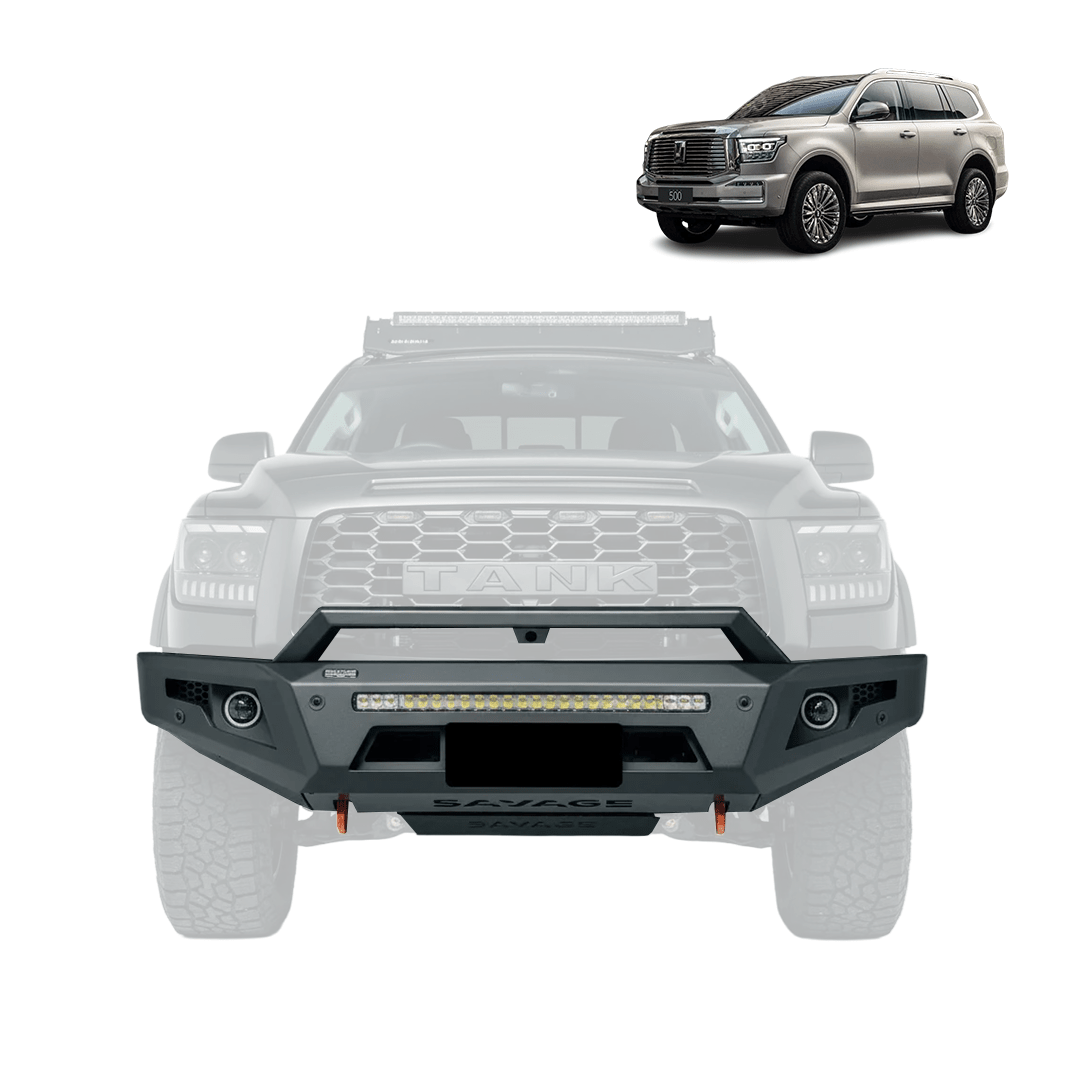 GWM TANK 500 ARMOUR FORGED HOOPLESS BULL BAR-Let us help you explore your 4x4 with us Noxfun