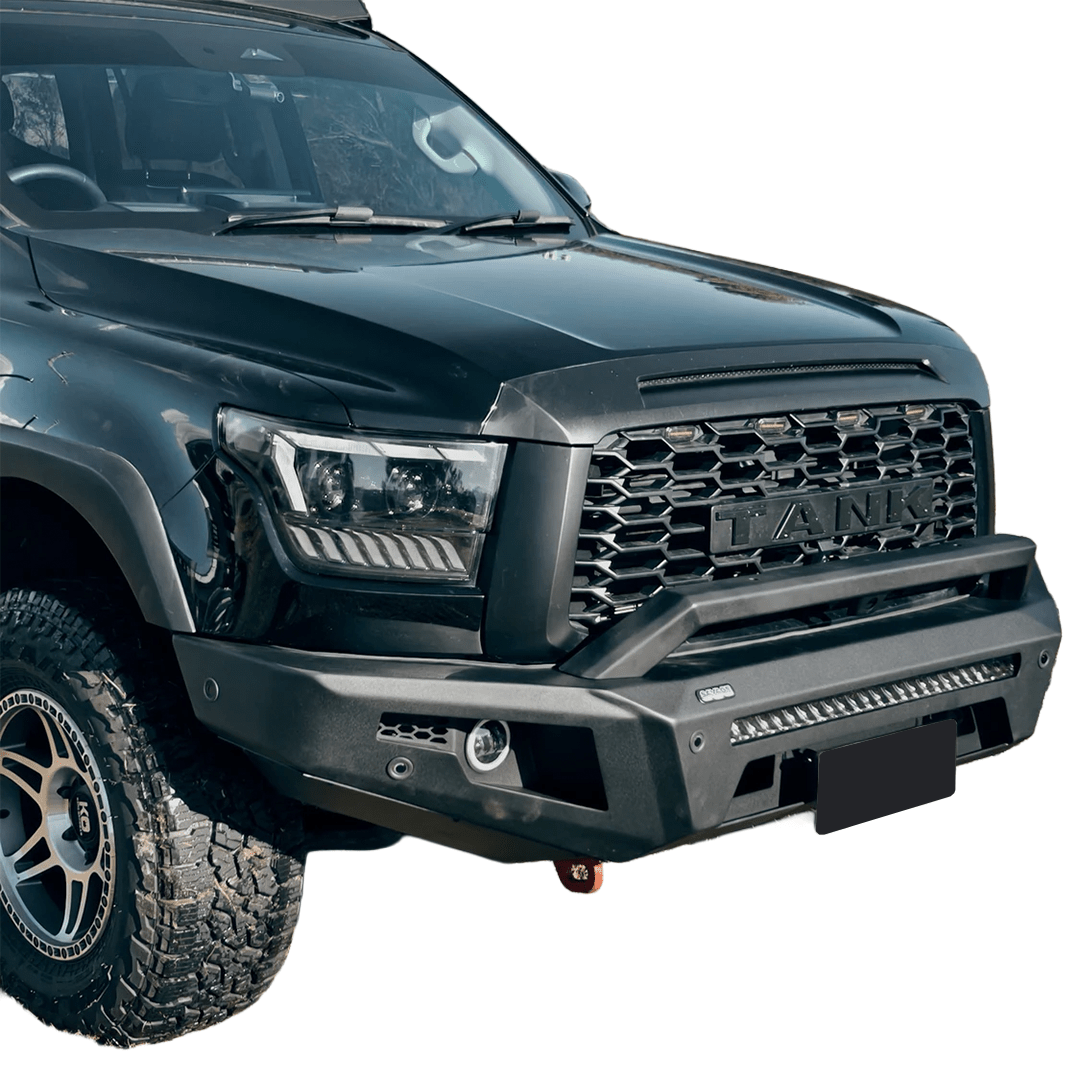 GWM TANK 500 ARMOUR FORGED HOOPLESS BULL BAR-Let us help you explore your 4x4 with us Noxfun