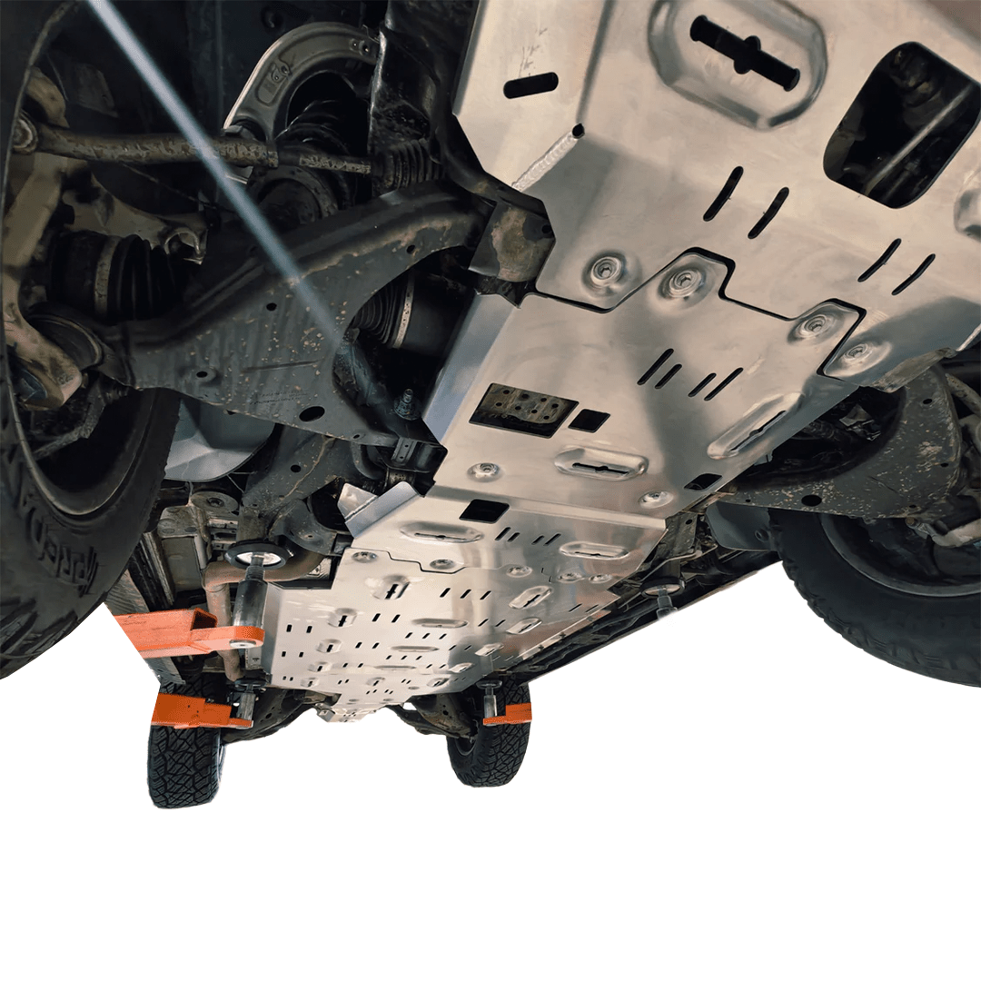 noxfun FULL ARMOUR ALUMINIUM UNDER BODY BASH PLATE PROTECTION KIT DENZA B5 2026+-Let us help you explore your 4x4 with us Noxfun