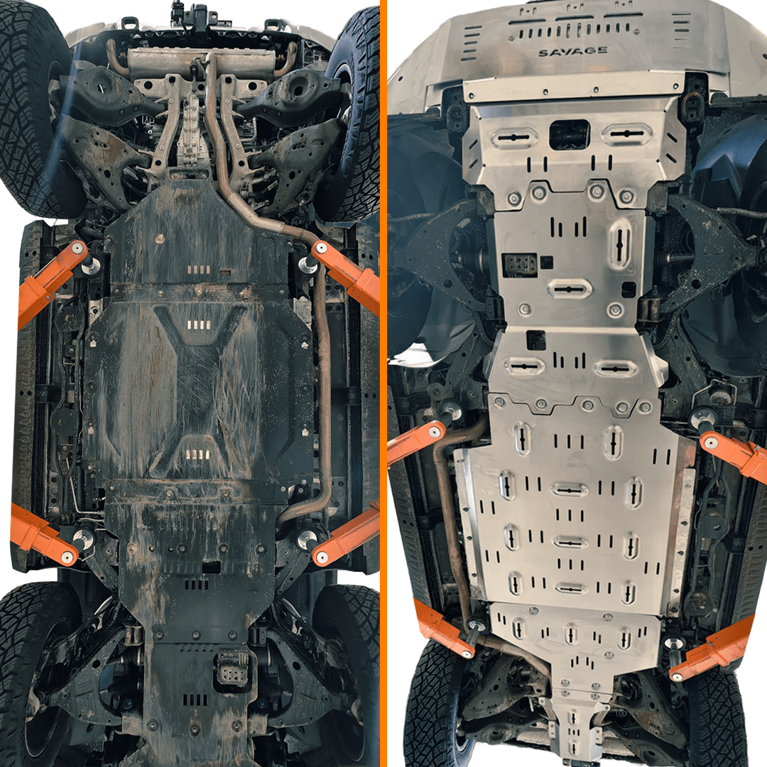 noxfun FULL ARMOUR ALUMINIUM UNDER BODY BASH PLATE PROTECTION KIT DENZA B5 2026+-Let us help you explore your 4x4 with us Noxfun