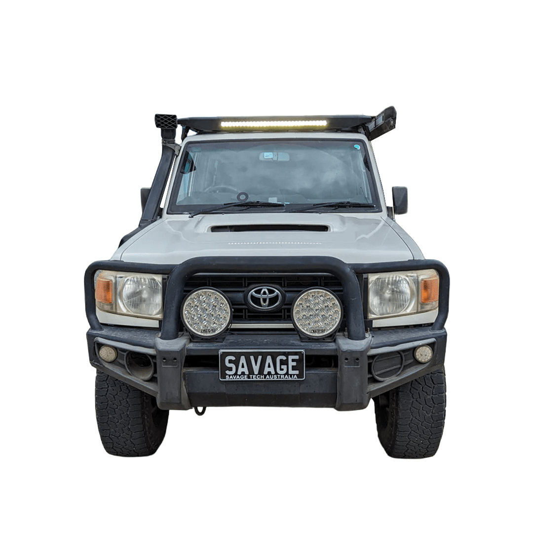 TOYOTA LAND CRUISER LC76 ROOF PLATFORM WITH INTEGRATED LIGHT BAR-Let us help you explore your 4x4 with us Noxfun