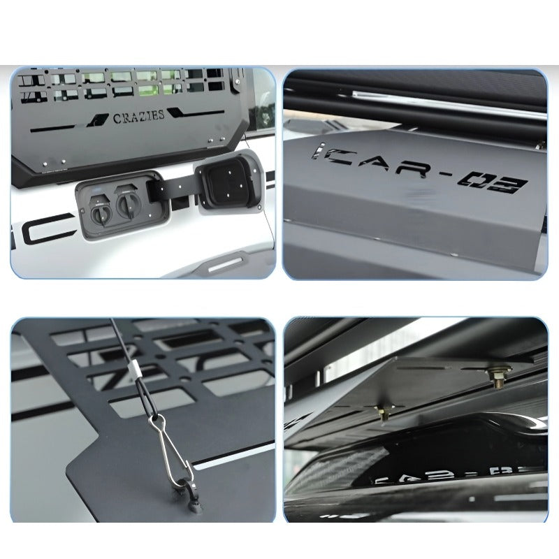 Rear side window armor expansion for Chery JAECOO J6（ICAR 03）-Let us help you explore your 4x4 with us Noxfun
