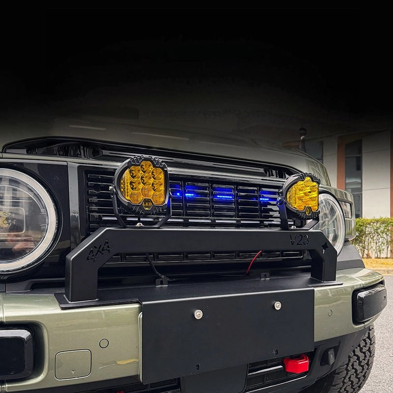 Car front crash bar and modified spotlights For Chery iCAR V23-Let us help you explore your 4x4 with us Noxfun