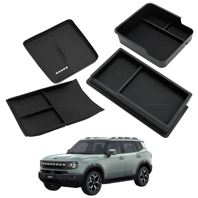 Armrest Storage Box & Centre console anti-slip mat for Chery Jetour T1-Let us help you explore your 4x4 with us Noxfun