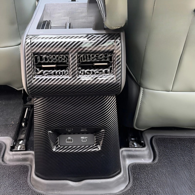 Carbon fiber anti-kick panel for rear air conditioning for Chery JAECOO J6 （iCAR 03）-Let us help you explore your 4x4 with us Noxfun