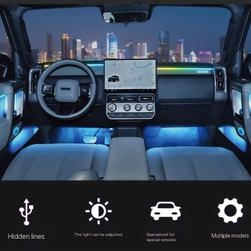 Car Interior Ambient Lighting Conversion for Chery iCAR V23-Let us help you explore your 4x4 with us Noxfun