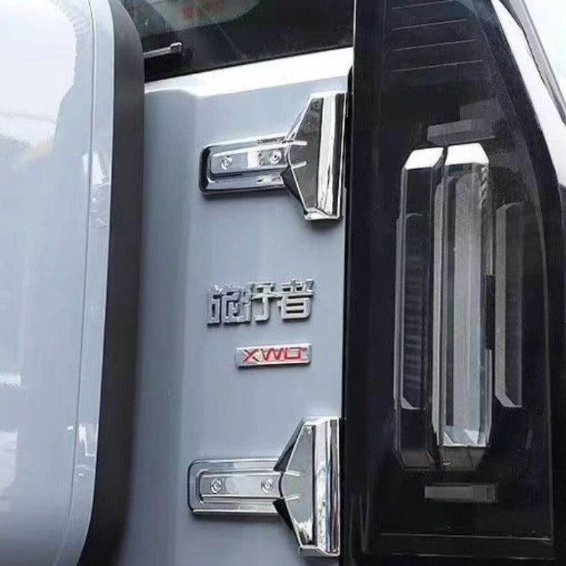 Car Black Tailgate Hinge Cover Modification Styling Accessories For Chery Jetour T2 & Jetour T2 PHEV-Let us help you explore your 4x4 with us Noxfun