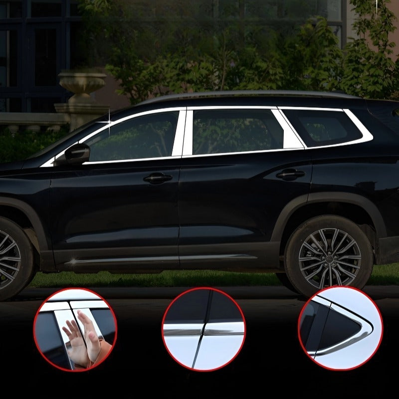 Car Window Trim Bright Strip for Chery Jetour X90 Plus-Let us help you explore your 4x4 with us Noxfun