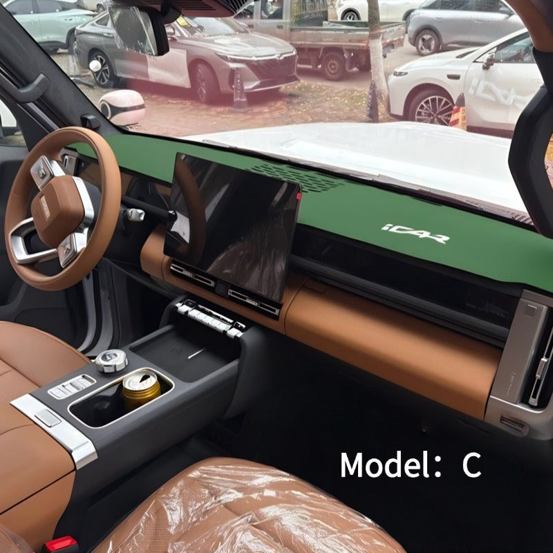 Suede Anti-Glare Dash Mat for Chery iCAR V27-Let us help you explore your 4x4 with us Noxfun
