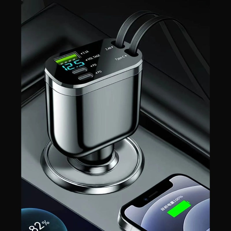 High-Power Retractable Car Charger-Let us help you explore your 4x4 with us Noxfun
