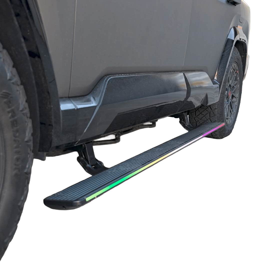 noxfun ELECTRIC SMARTSTEPS SIDE STEPS WITH RGB STEP LIGHTING DENZA B8 2026+-Let us help you explore your 4x4 with us Noxfun