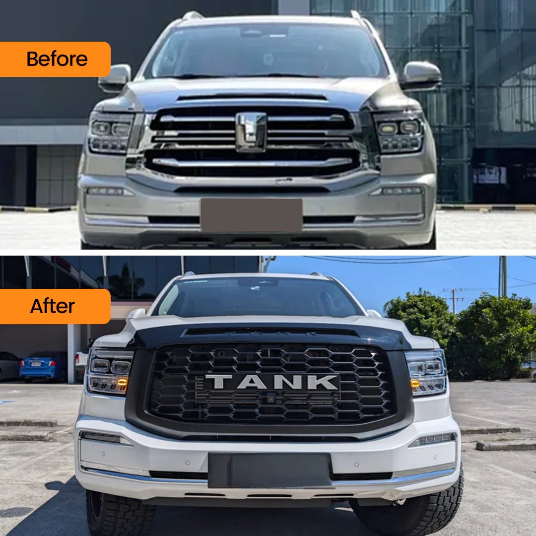 TANK 500 BONNET NOSE BLACKOUT (GLOSS)-Let us help you explore your 4x4 with us Noxfun