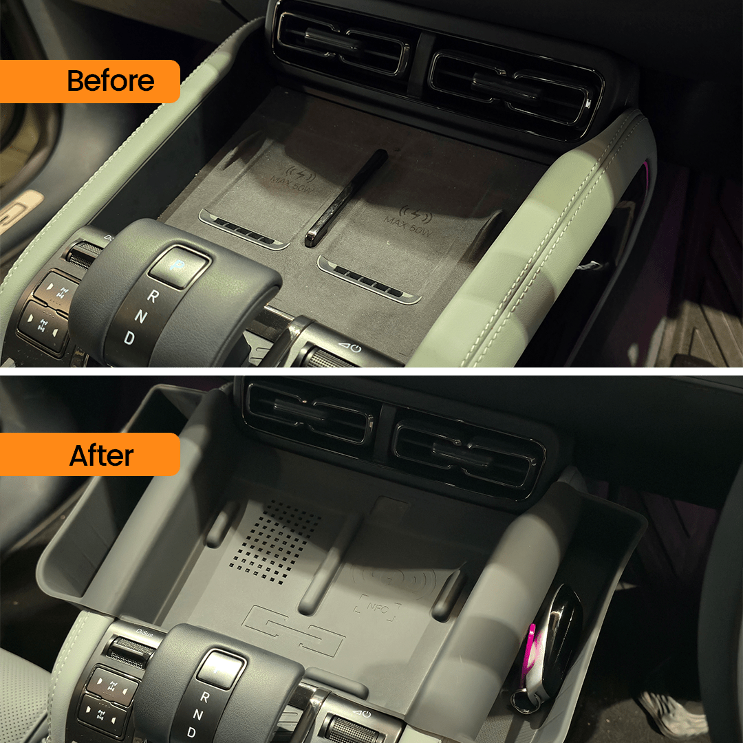 SILICONE WIRELESS CHARGING TRAY PROTECTOR WITH POCKETS DENZA B5 2026+-Let us help you explore your 4x4 with us Noxfun