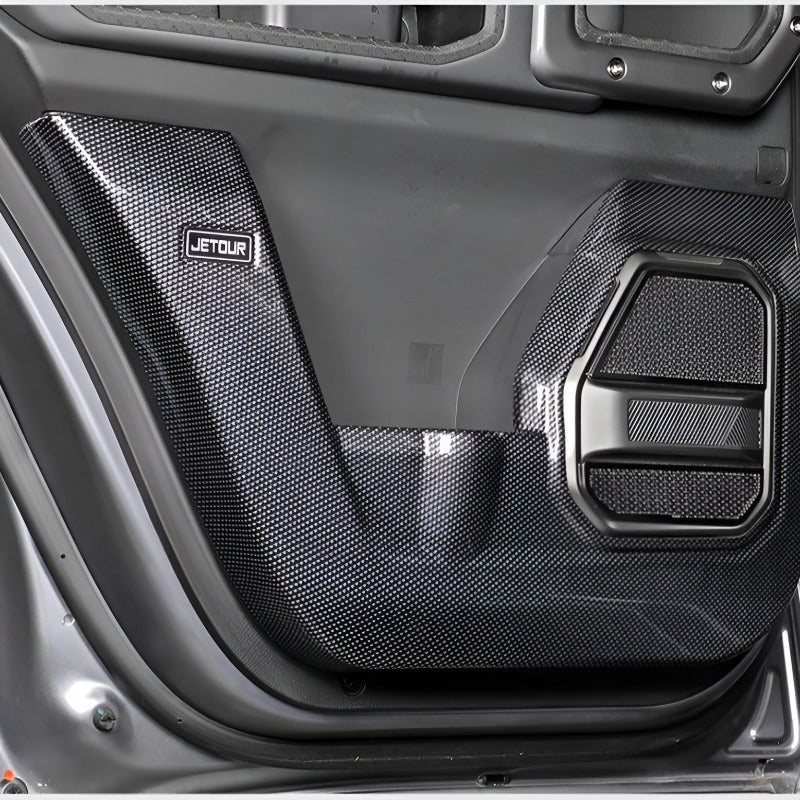 Carbon Fiber Door Kick Panels for Jetour T2 & Jetour T2 PHEV-Let us help you explore your 4x4 with us Noxfun