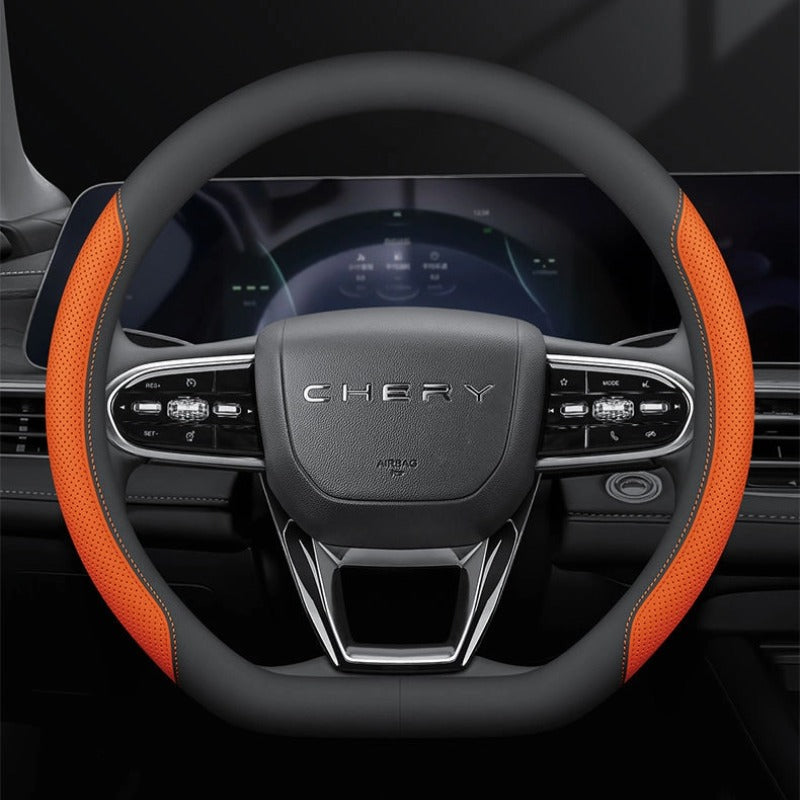 Ultra Thin Leather Steering Wheel Cover for Chery Jaecoo J7 & 7 PHEV-Let us help you explore your 4x4 with us Noxfun