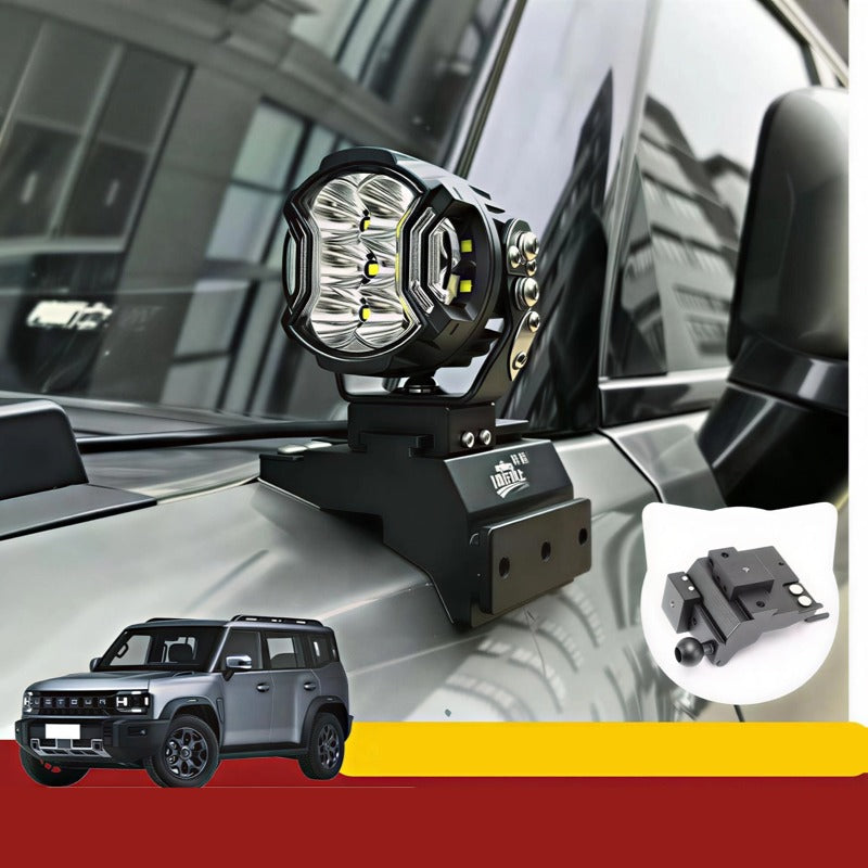 Aluminum A-Pillar Extended Spotlight Mount-Let us help you explore your 4x4 with us Noxfun