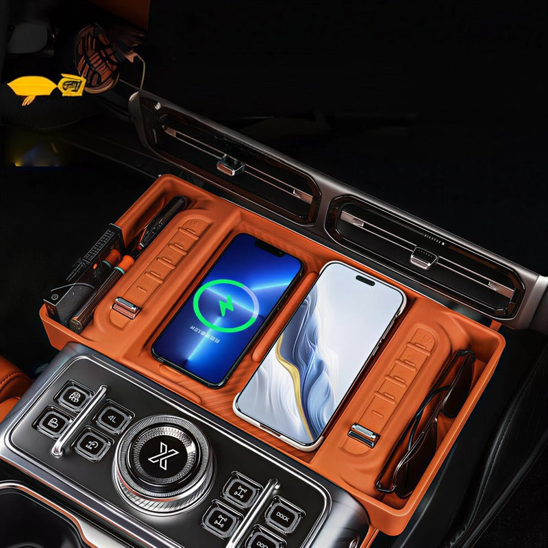 Jetour G700 Charging Silicone Pad Storage Case with Lower Storage Compartment-Let us help you explore your 4x4 with us Noxfun