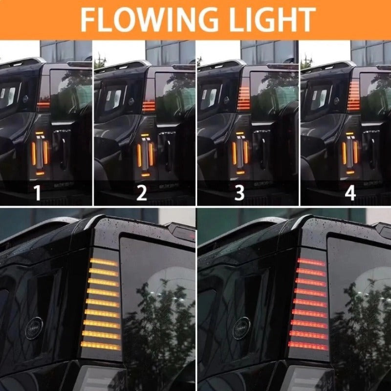 Rear Running Tail Pillar Light Bumper Lamp Kit For Chery Jetour T2 & T2 PHEV-Let us help you explore your 4x4 with us Noxfun