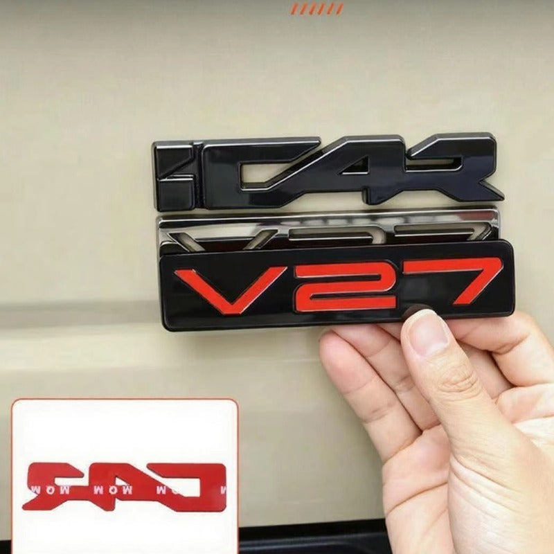 Car Logo Letter Stickers Fit for Chery iCAR V27-Let us help you explore your 4x4 with us Noxfun