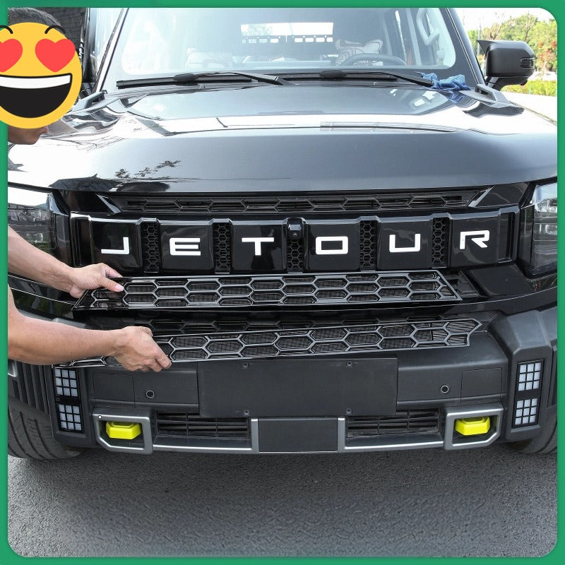 Chery JETOUR  T2 Car protection front bumper grille dust-proof net-Let us help you explore your 4x4 with us Noxfun