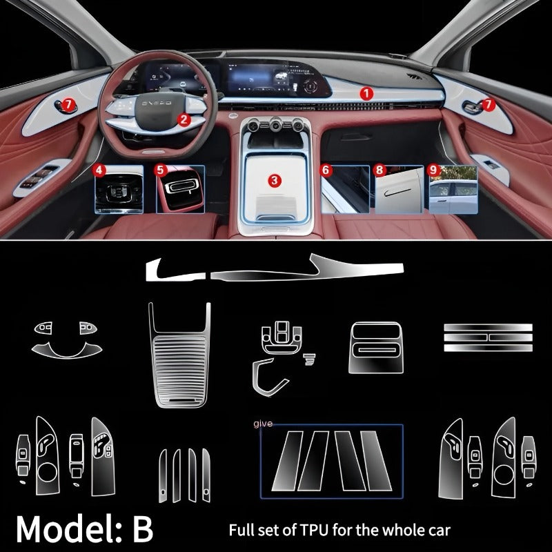 Anti-scratch TPU Protector Film For Chery Exeed RX & Omoda C9-Let us help you explore your 4x4 with us Noxfun