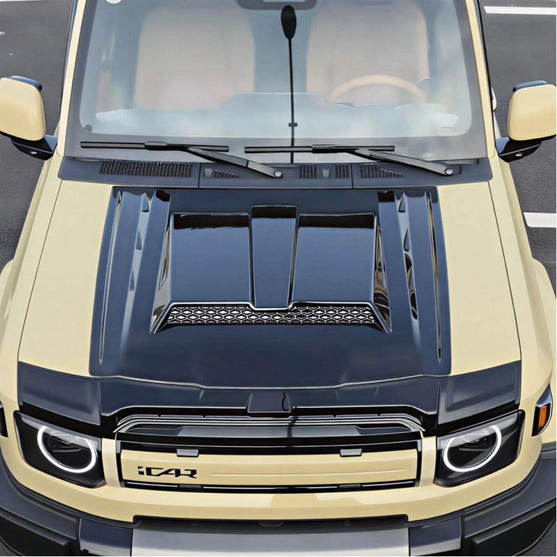 Bug Stone Hood Guard & Engine Top Cover for Chery iCAR V27-Let us help you explore your 4x4 with us Noxfun