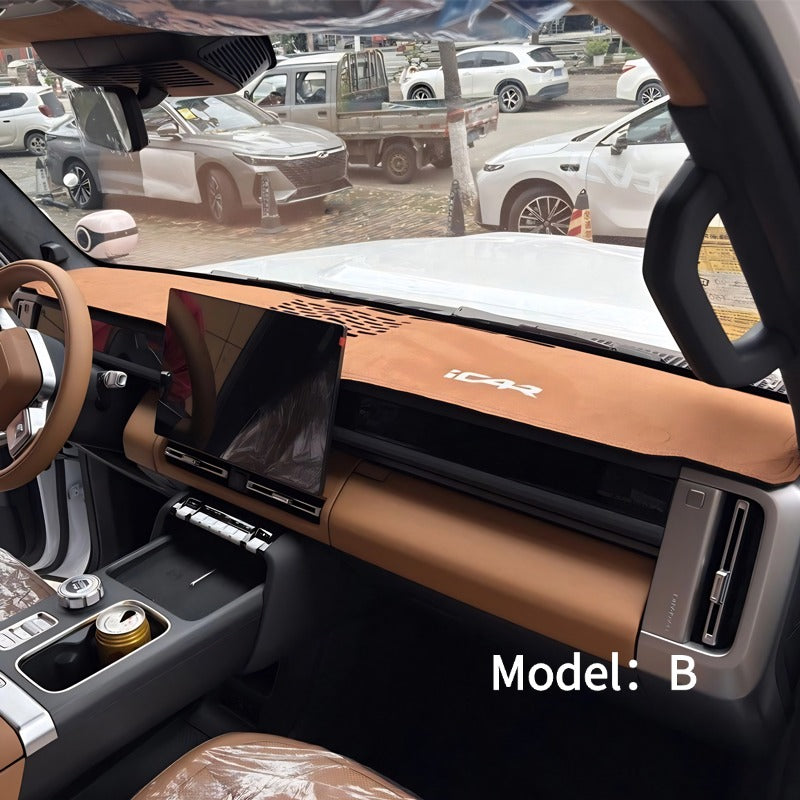 Suede Anti-Glare Dash Mat for Chery iCAR V27-Let us help you explore your 4x4 with us Noxfun