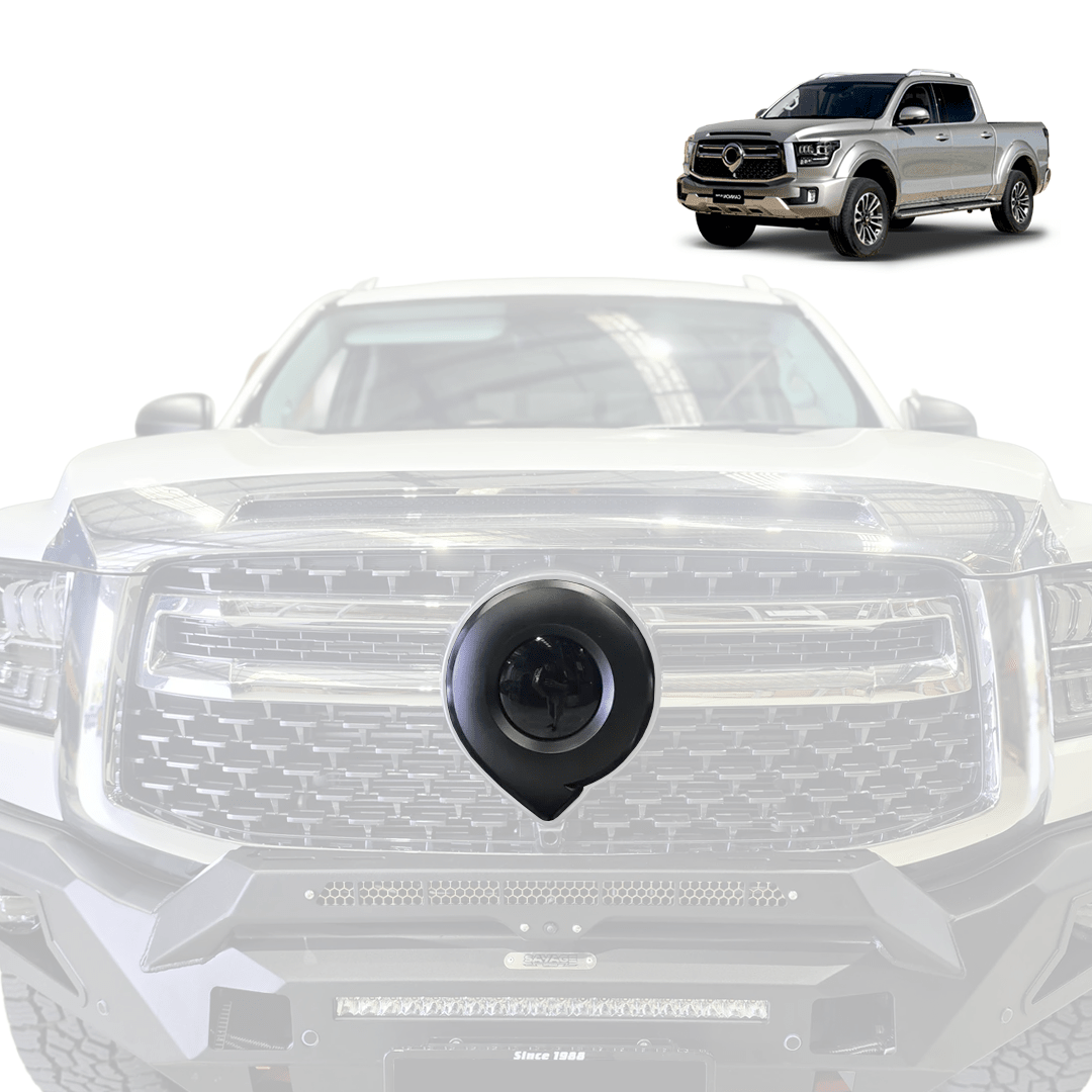 GWM ALPHA FRONT LOGO BLACKOUT COVER-Let us help you explore your 4x4 with us Noxfun