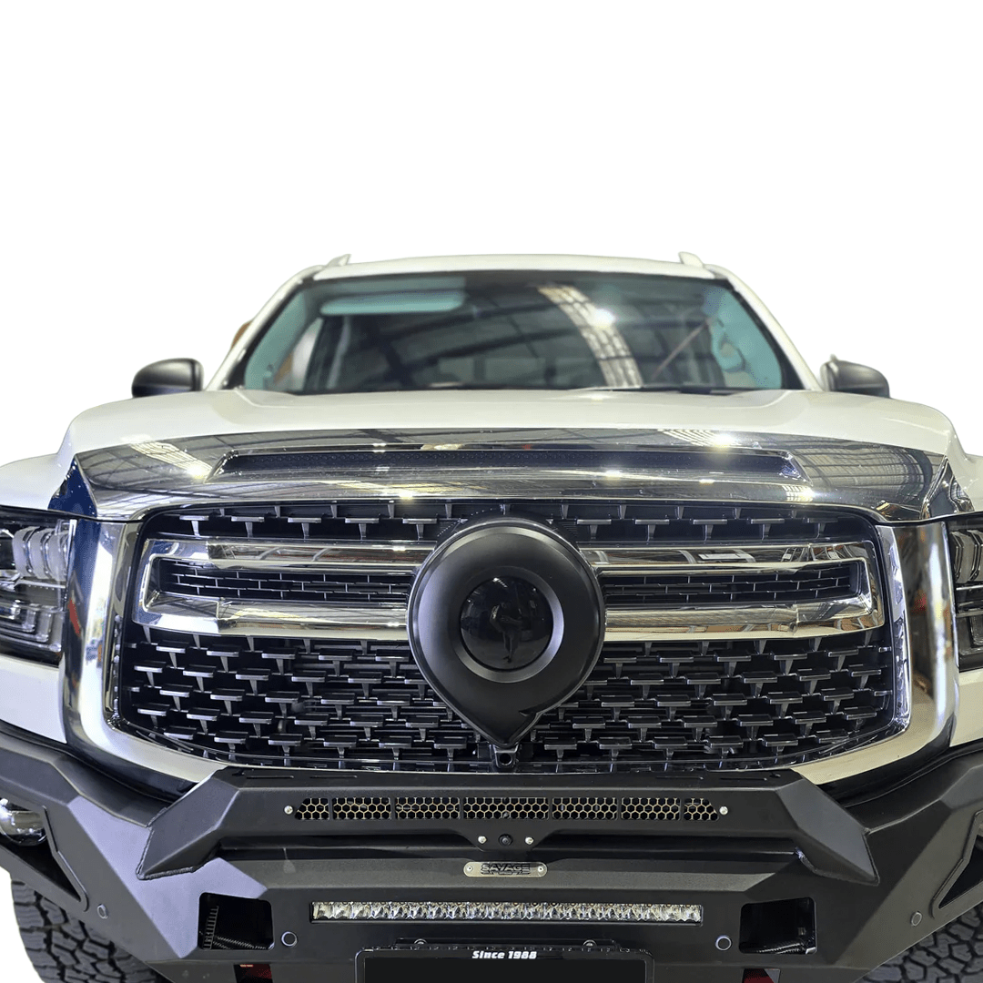 GWM ALPHA FRONT LOGO BLACKOUT COVER-Let us help you explore your 4x4 with us Noxfun