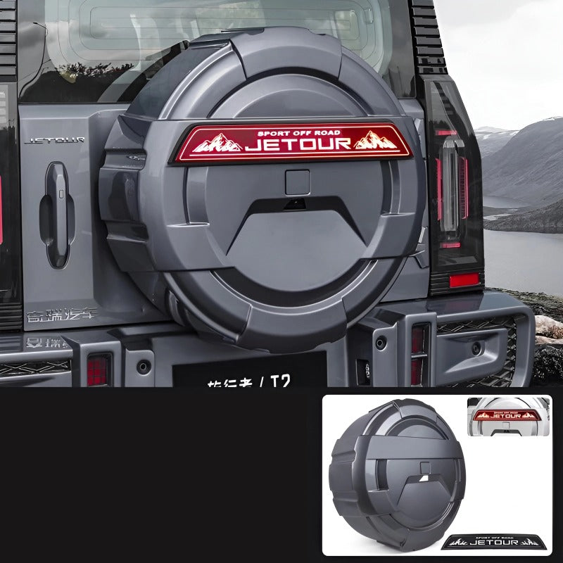 Car tailgate spare wheel cover for Chery Jetour T2-Let us help you explore your 4x4 with us Noxfun