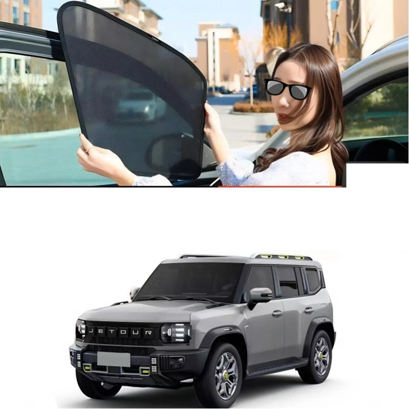 Car Full Magnetic Sunshade for Chery Jetour T2-Let us help you explore your 4x4 with us Noxfun