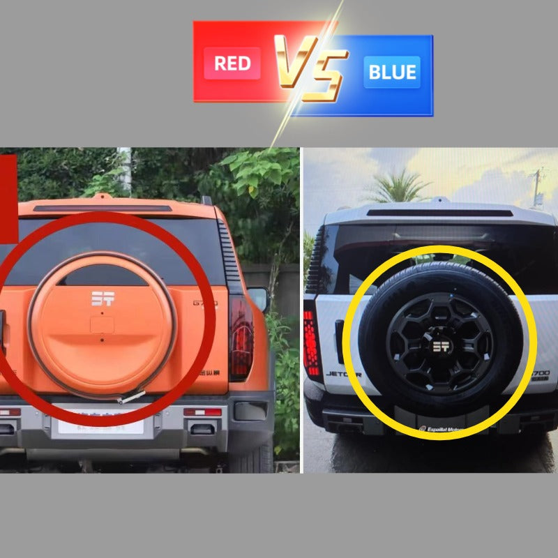Spare tyre cover for the boot lid, suitable for Jetour G700-Let us help you explore your 4x4 with us Noxfun