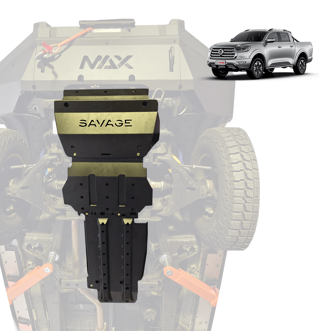 GWM CANNON STAINLESS STEEL noxfun UNDERBODY BASH PLATES ( 3 Piece) 2020-2024-Let us help you explore your 4x4 with us Noxfun
